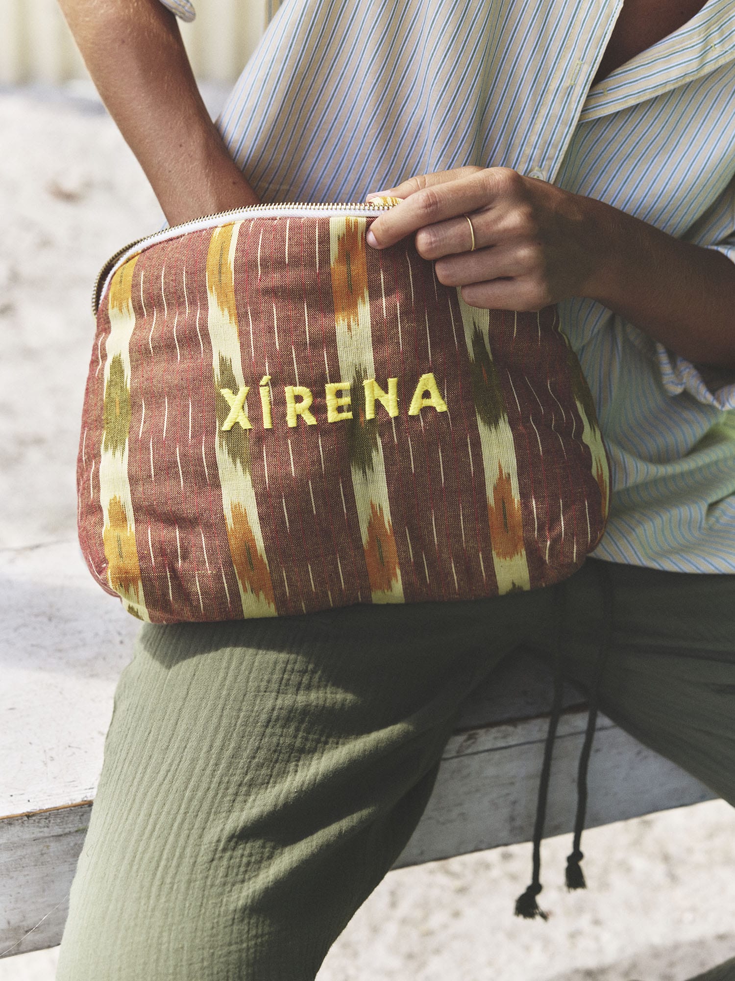 Amber Ikat Ellie Pouch - Image 4