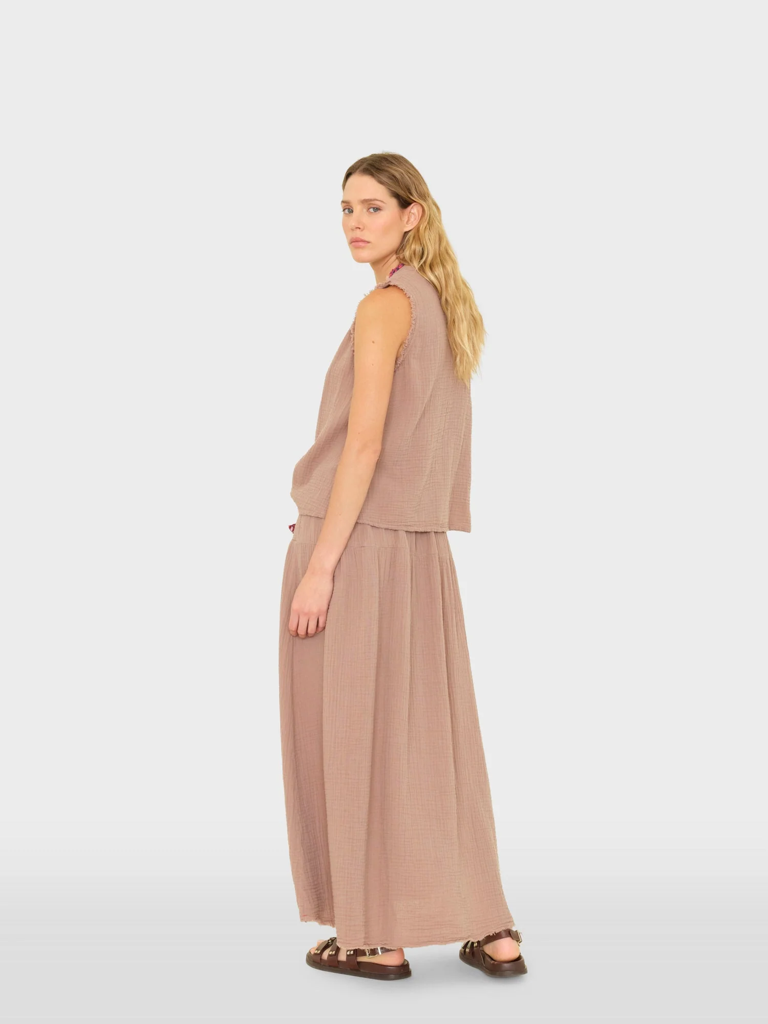 Ash Brown Evelyn Skirt - Image 2