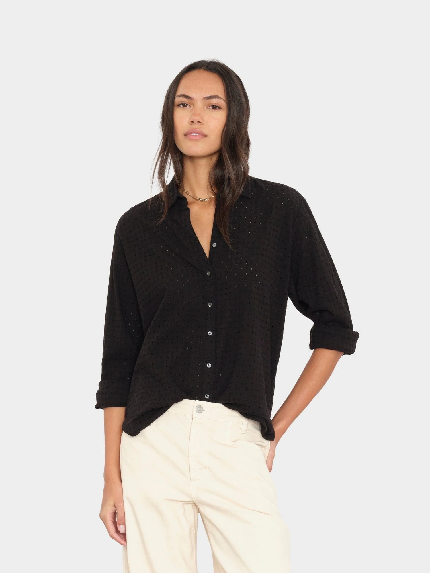Black Beau Embroidered Shirt
