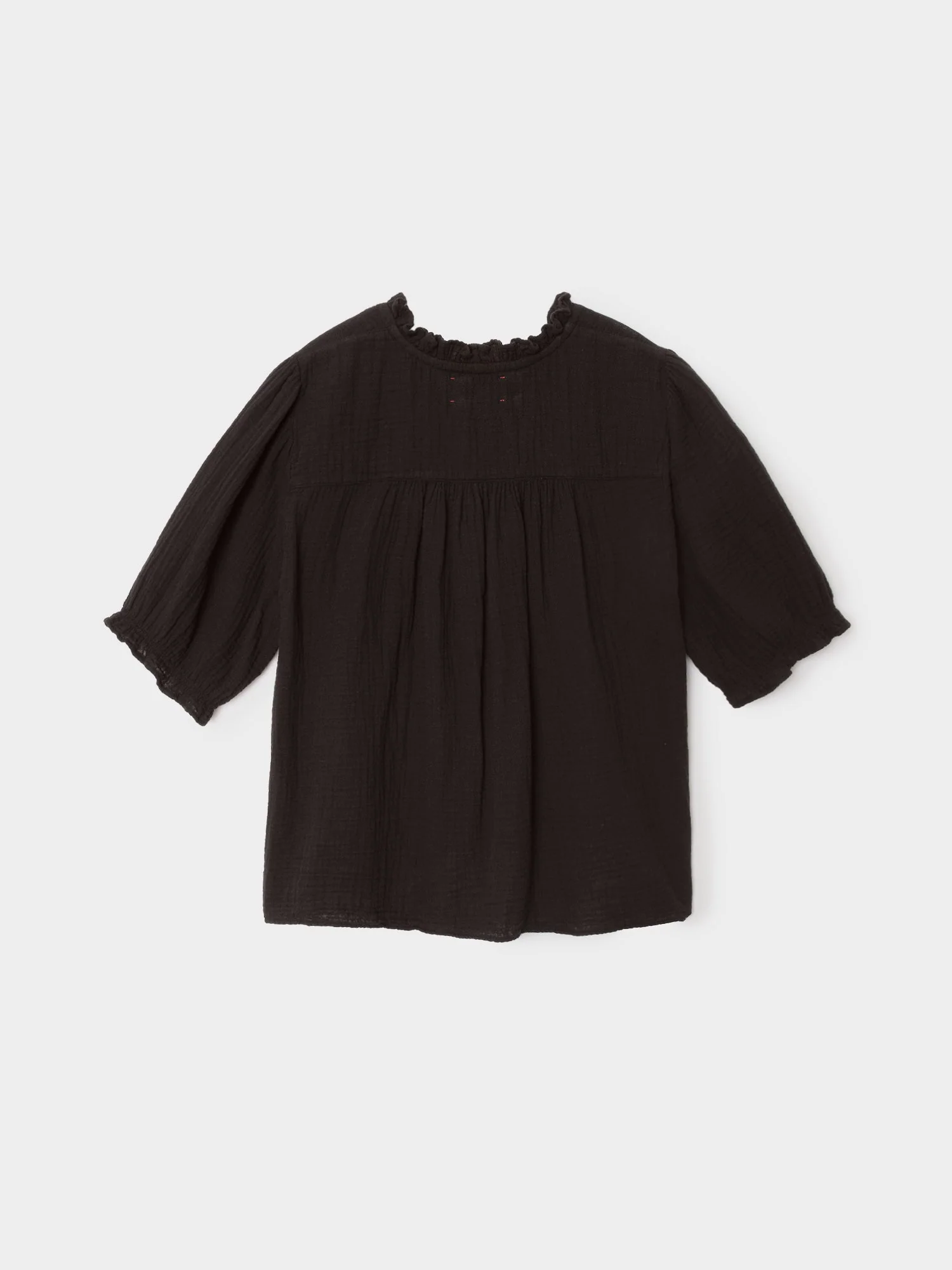 Black Jenna Gauze Shirt - Image 2