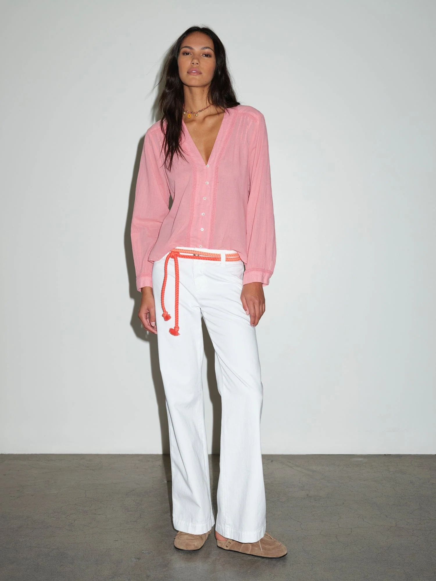 Blanc Emmanuelle Twill Pant - Image 3