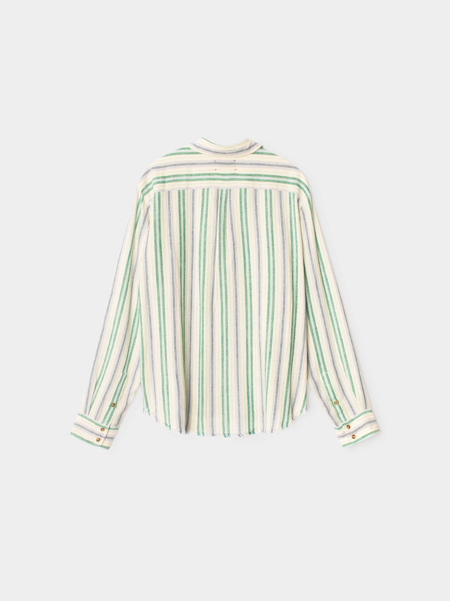 Blue Moss Stripe Bowie Shirt - Image 4