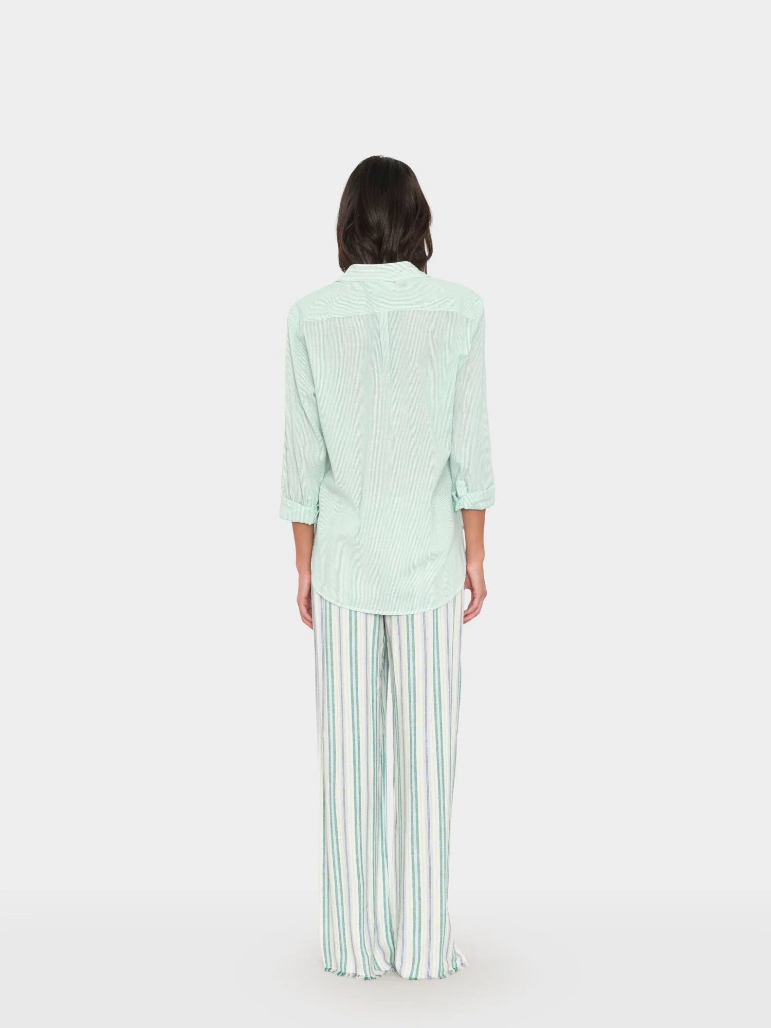 Blue Moss Stripe Joseph Pant - Image 2