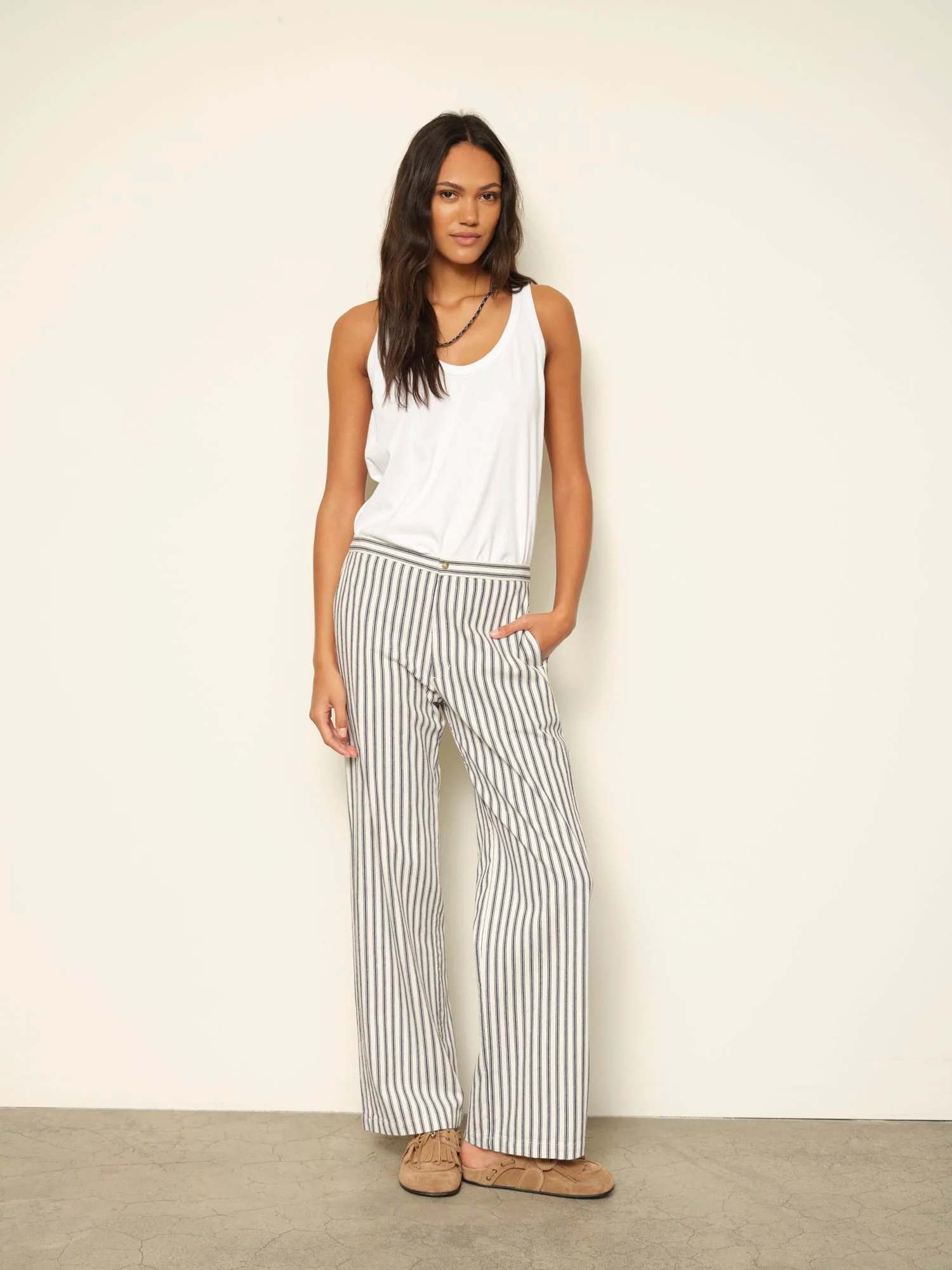 Blue Slate Stripe Pascale Pant - Image 3