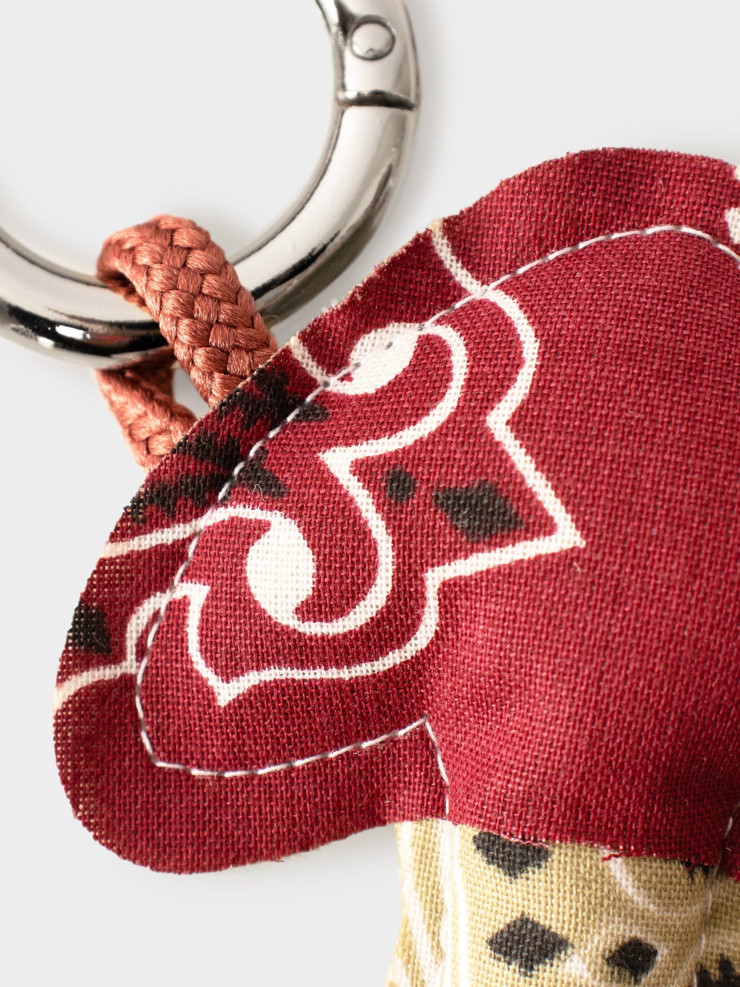 Bordeaux Beige Mushroom Keychain - Image 3