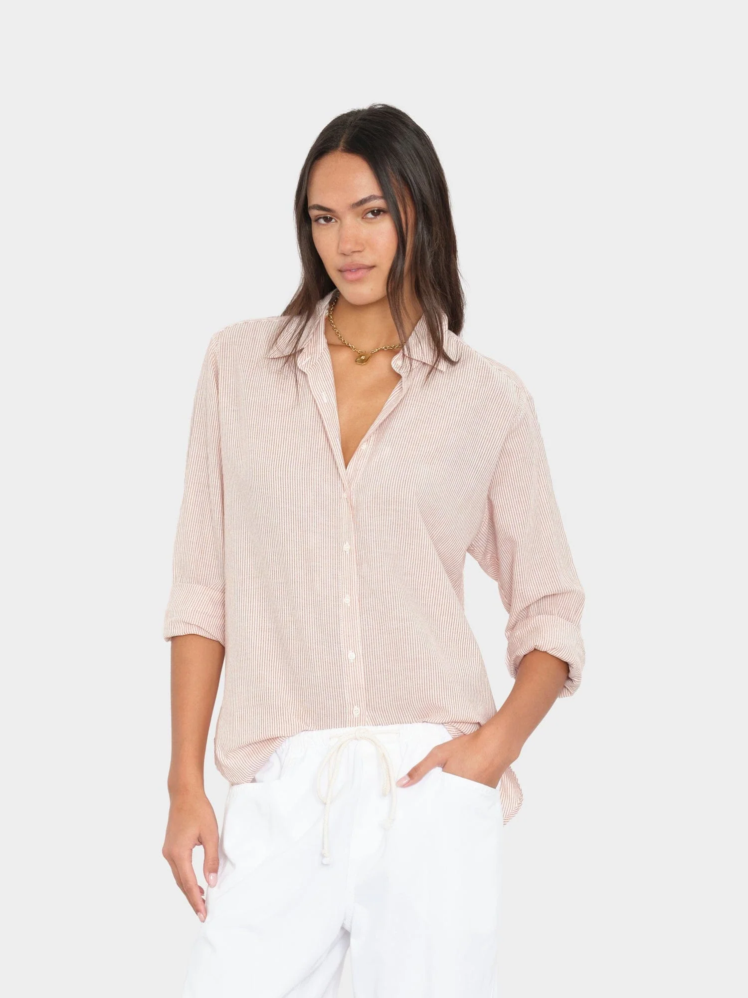 Burnt Sienna Stripe Beau Shirt