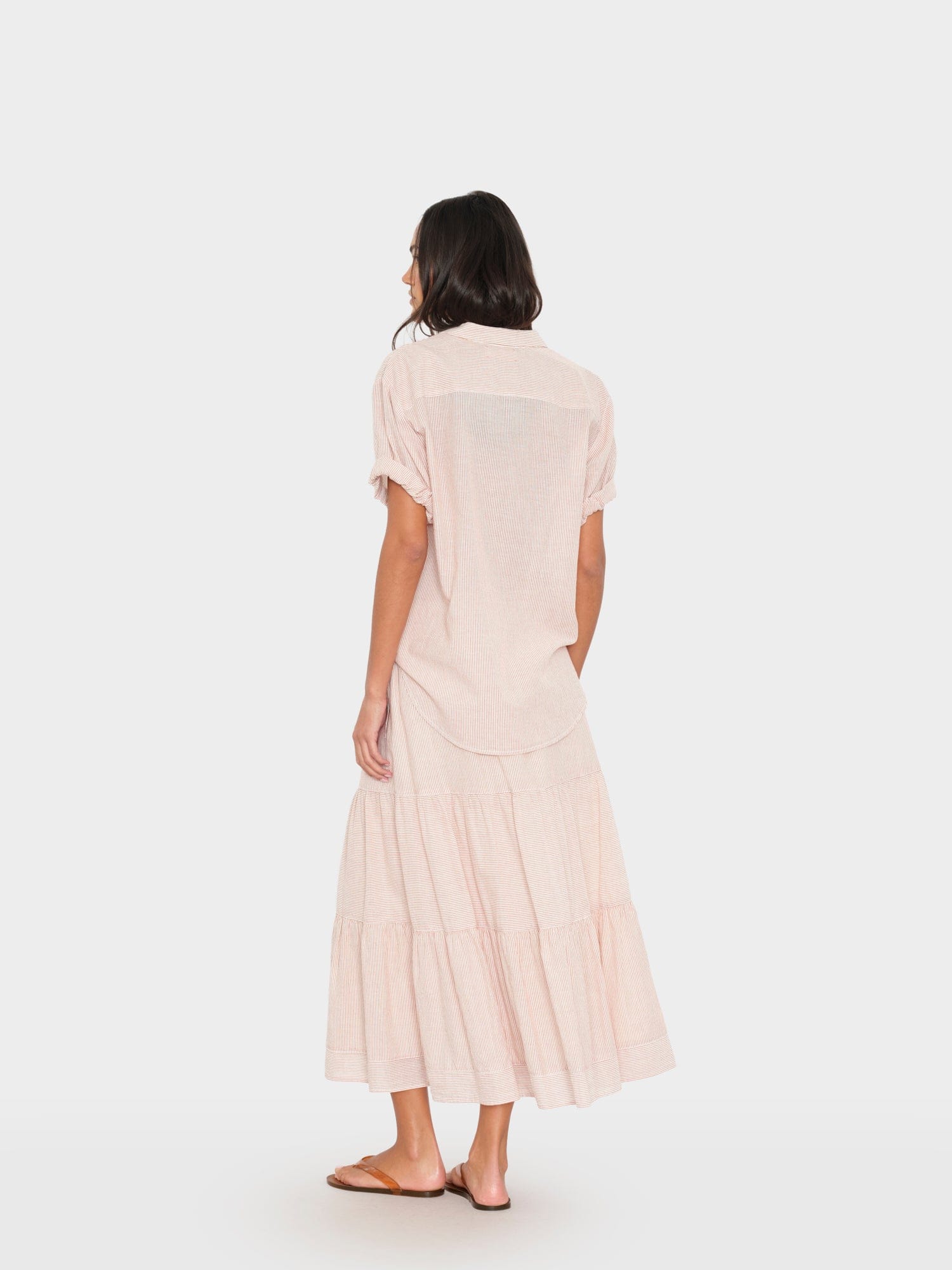 Burnt Sienna Stripe Mckenna Skirt - Image 2