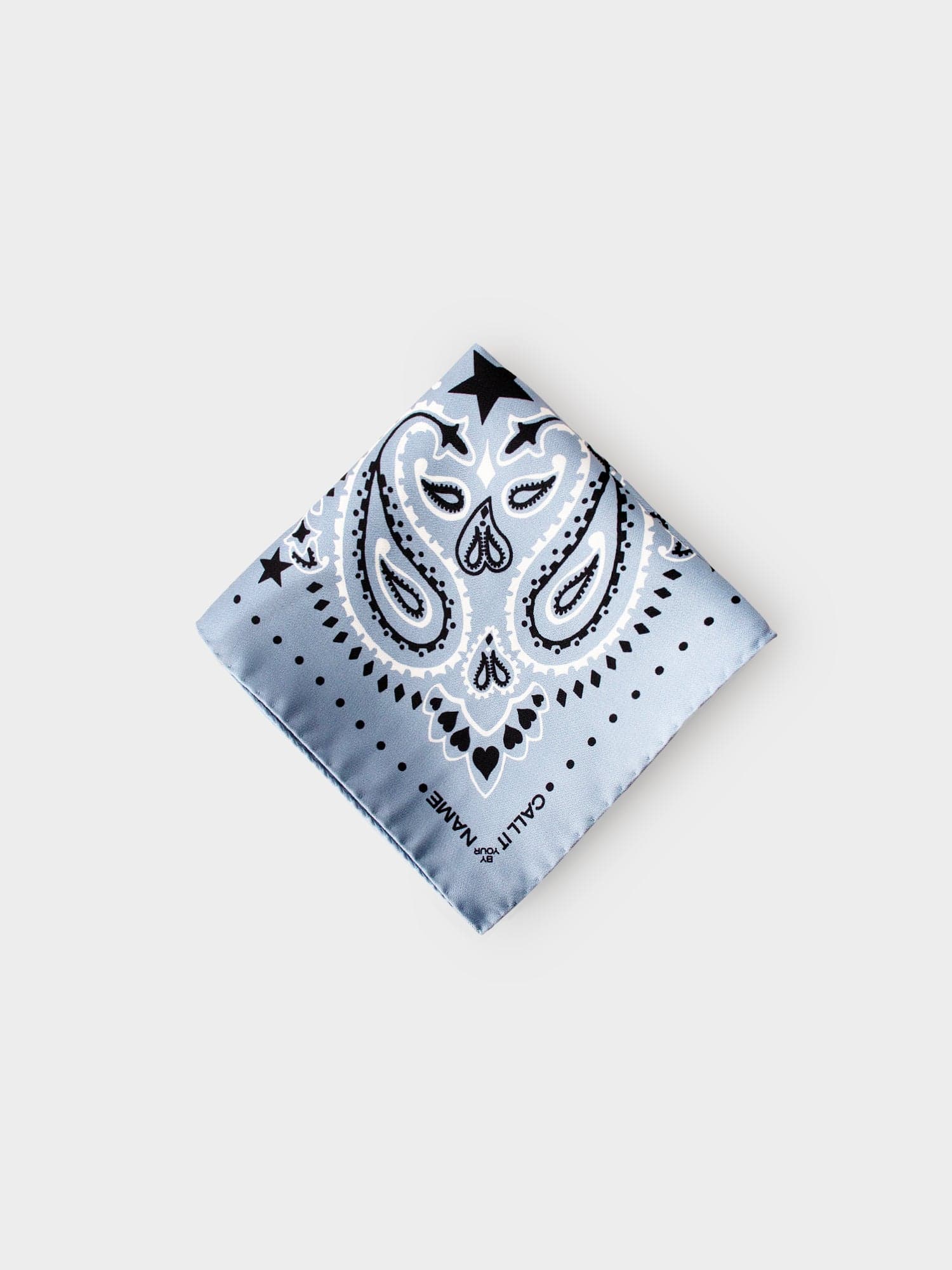Chambray Star Silk Bandana - Image 2