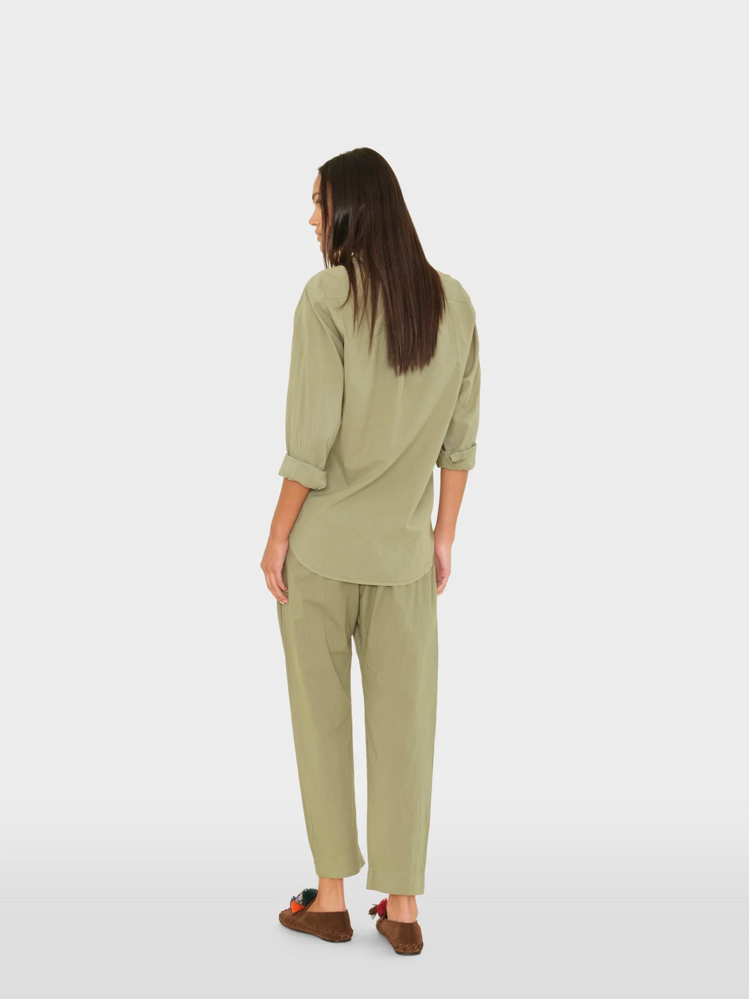 Dark Seagrass Draper Pant - Image 3