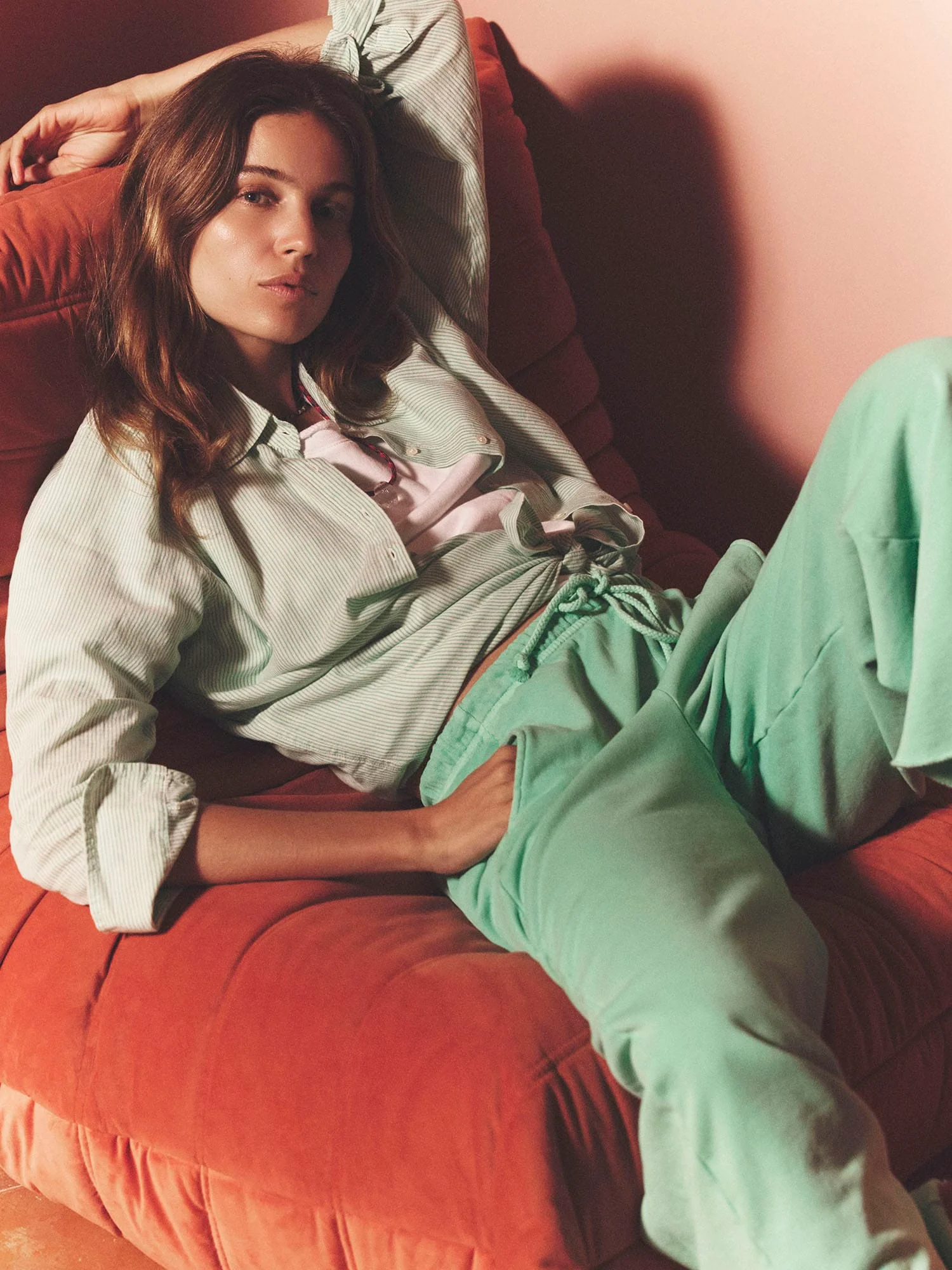 Fresh Mint Stripe Beau Shirt - Image 3