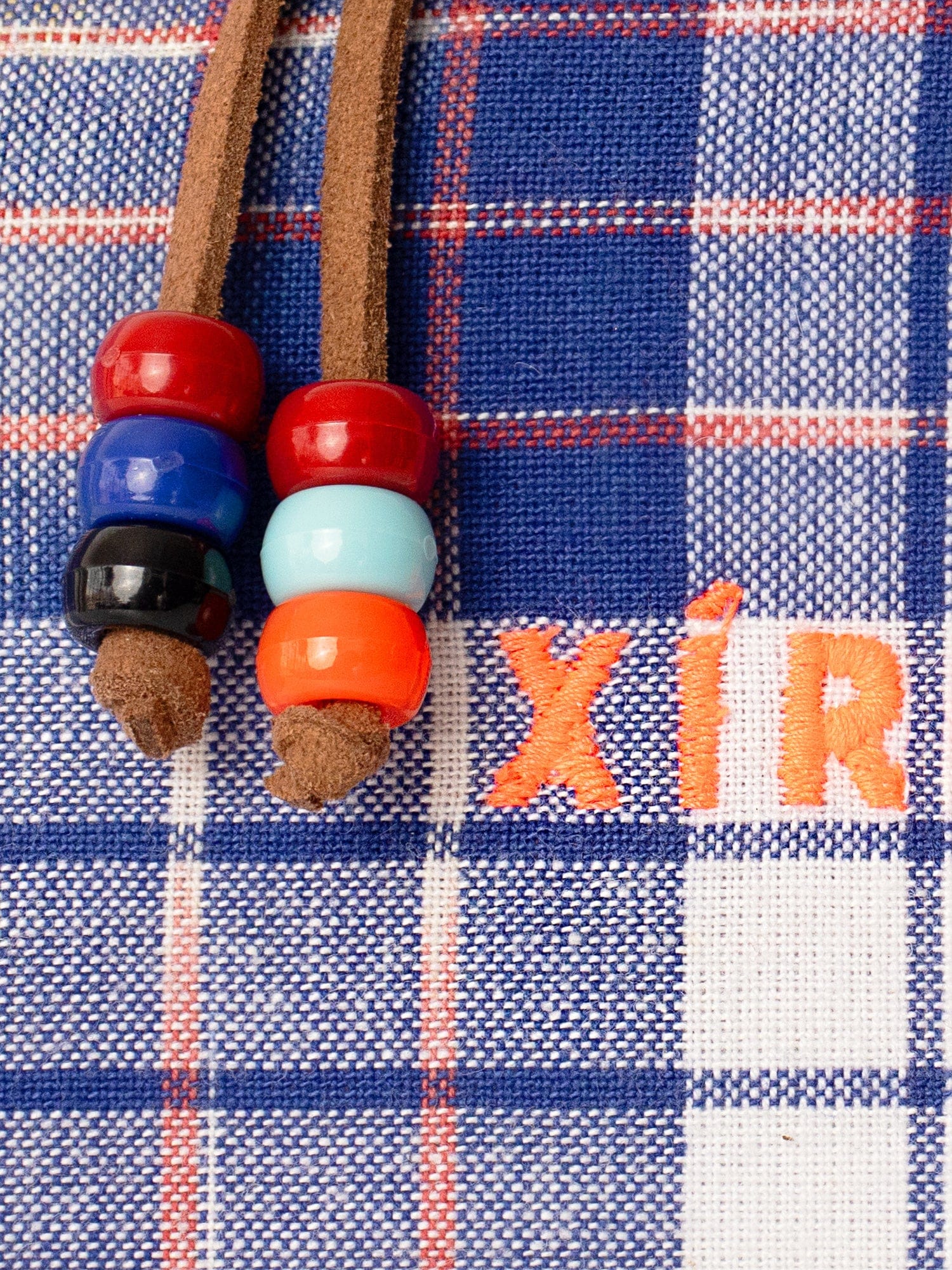 Lapis Check Mini Ellie Pouch - Image 3