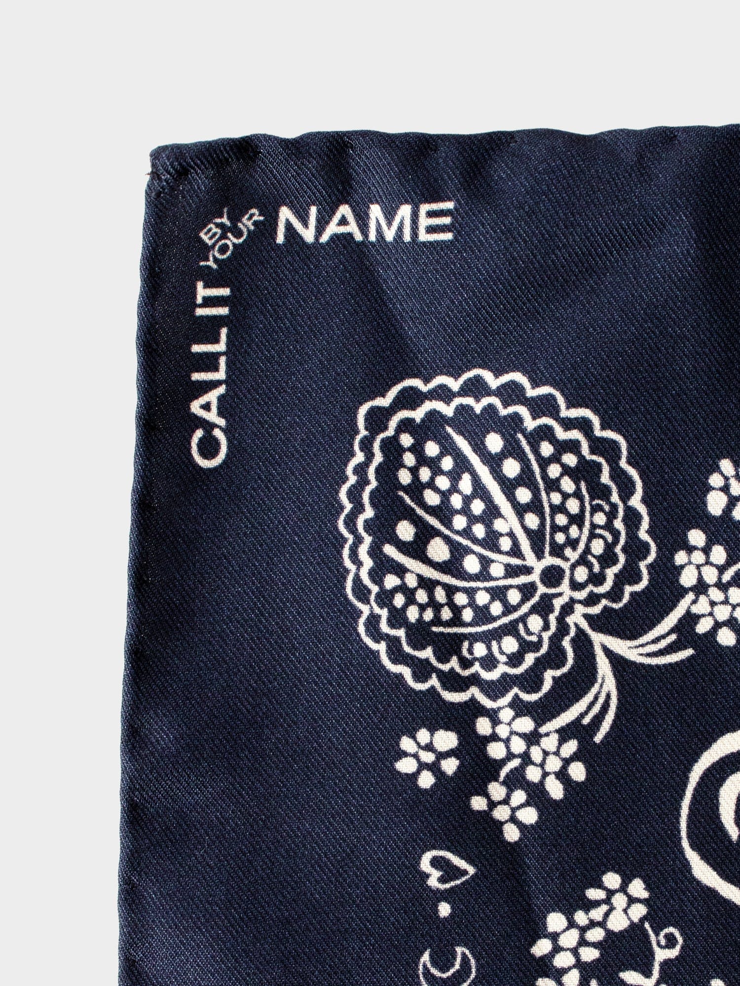 Navy Classic Silk Bandana - Image 4