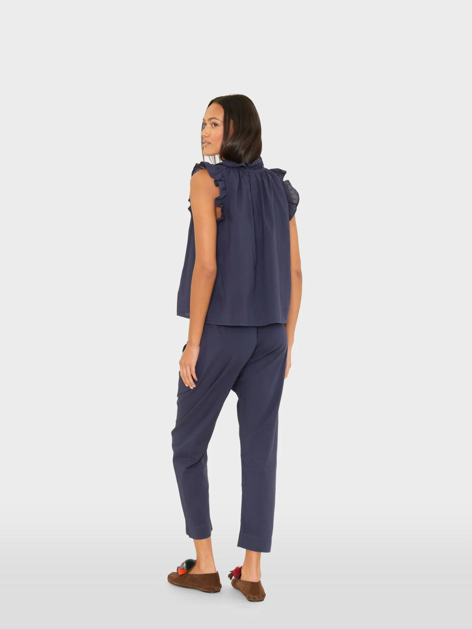 Navy Draper Pant - Image 3