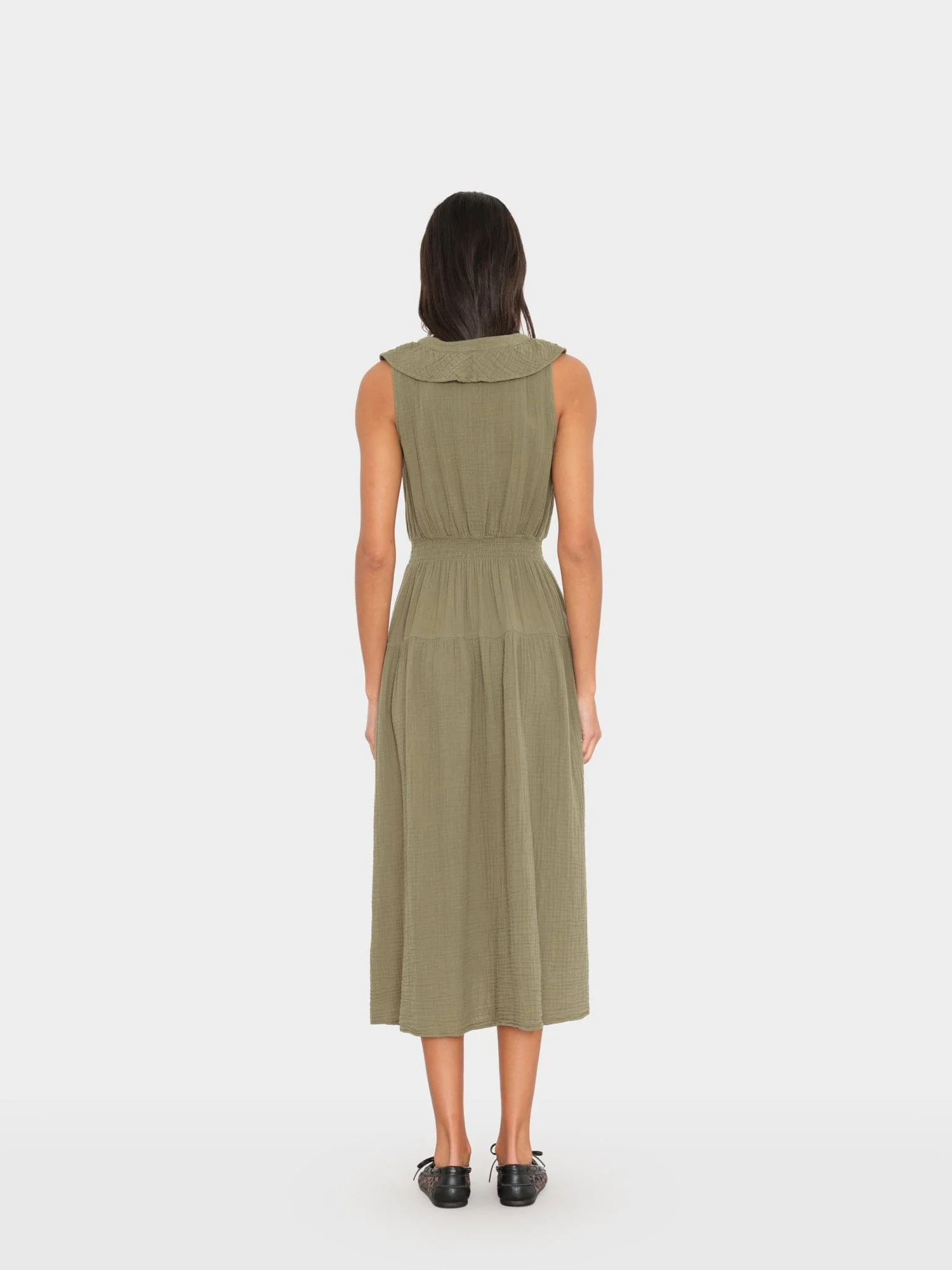 Olive Moss Desa Dress - Image 3