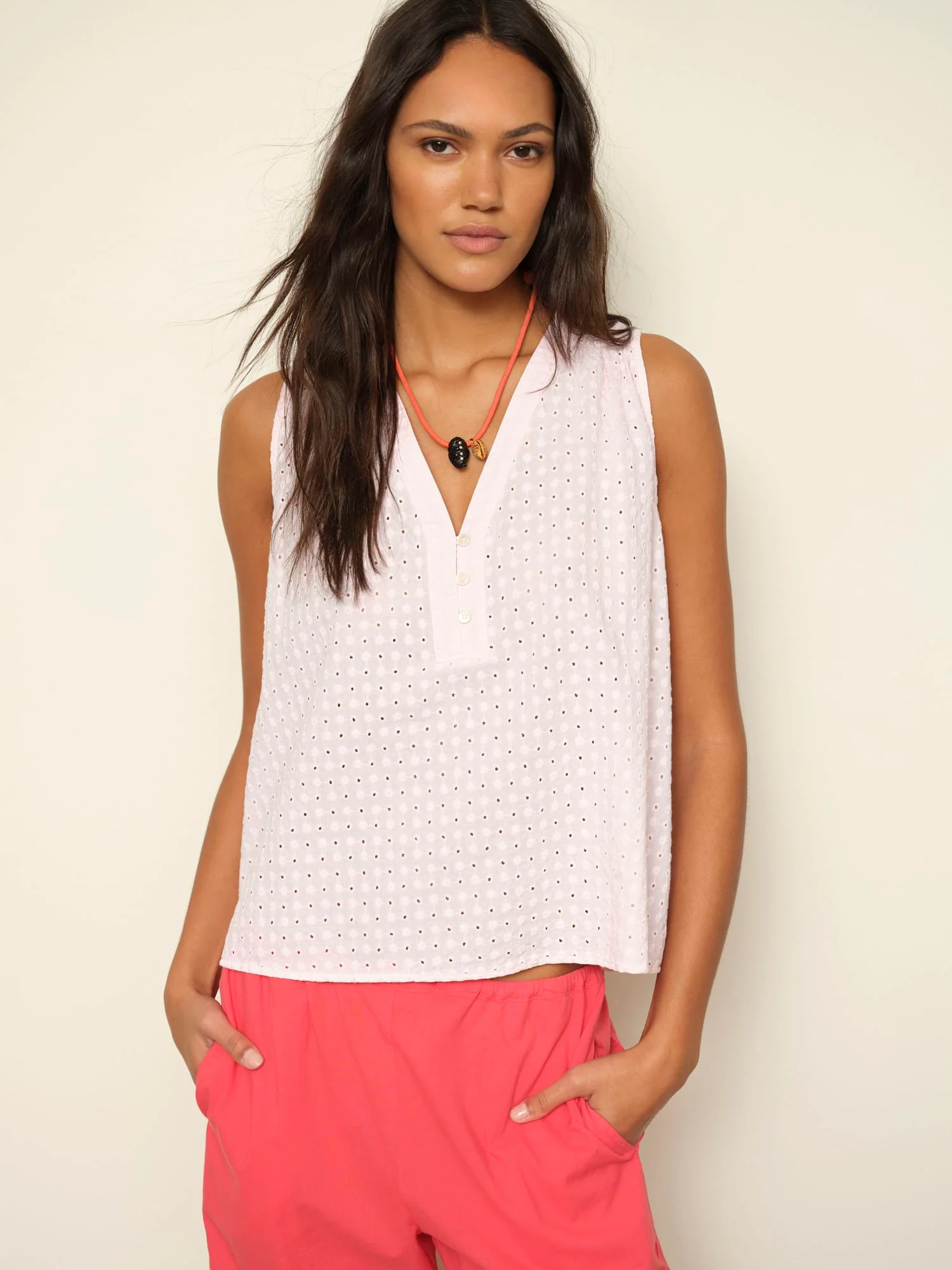 Pale Rose Miki Embroidered Top - Image 2