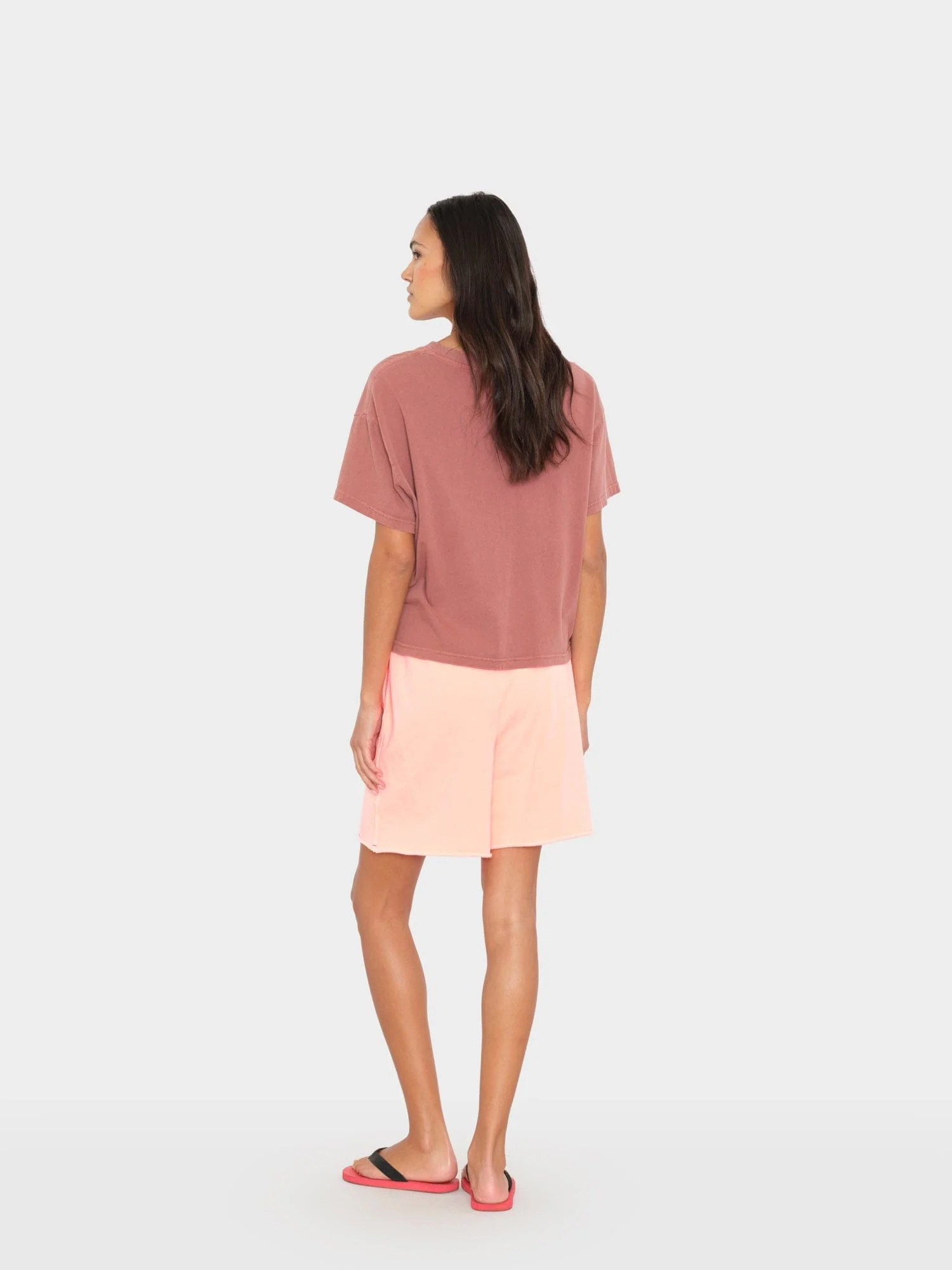 Peach Glow Rocco Terry Sweatshort - Image 3