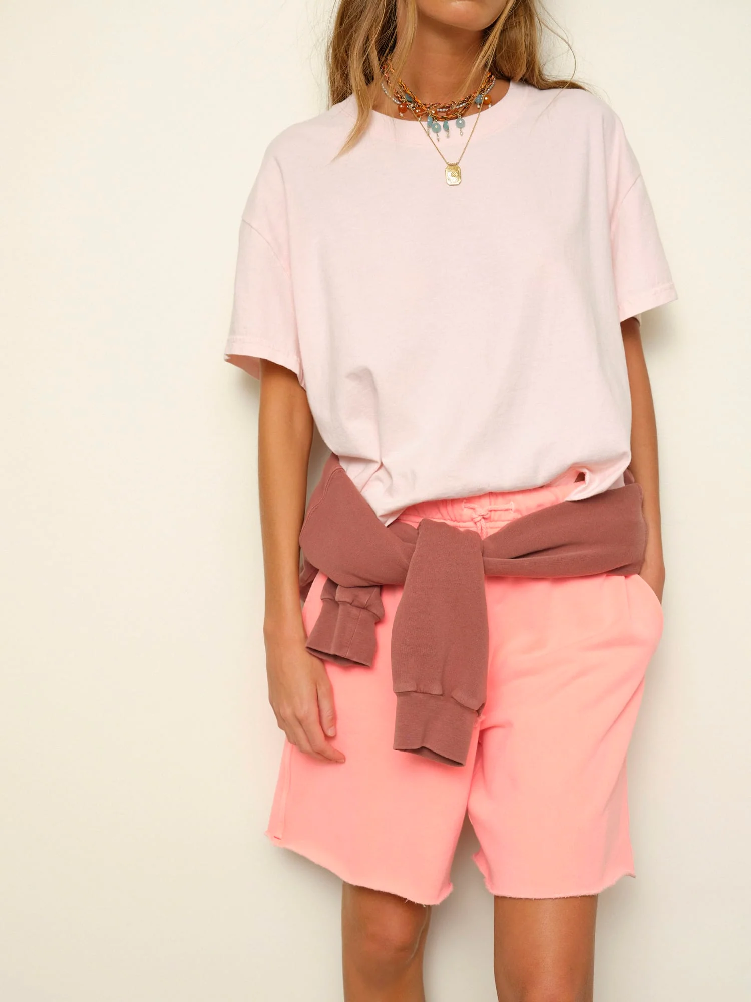 Peach Glow Rocco Terry Sweatshort - Image 4