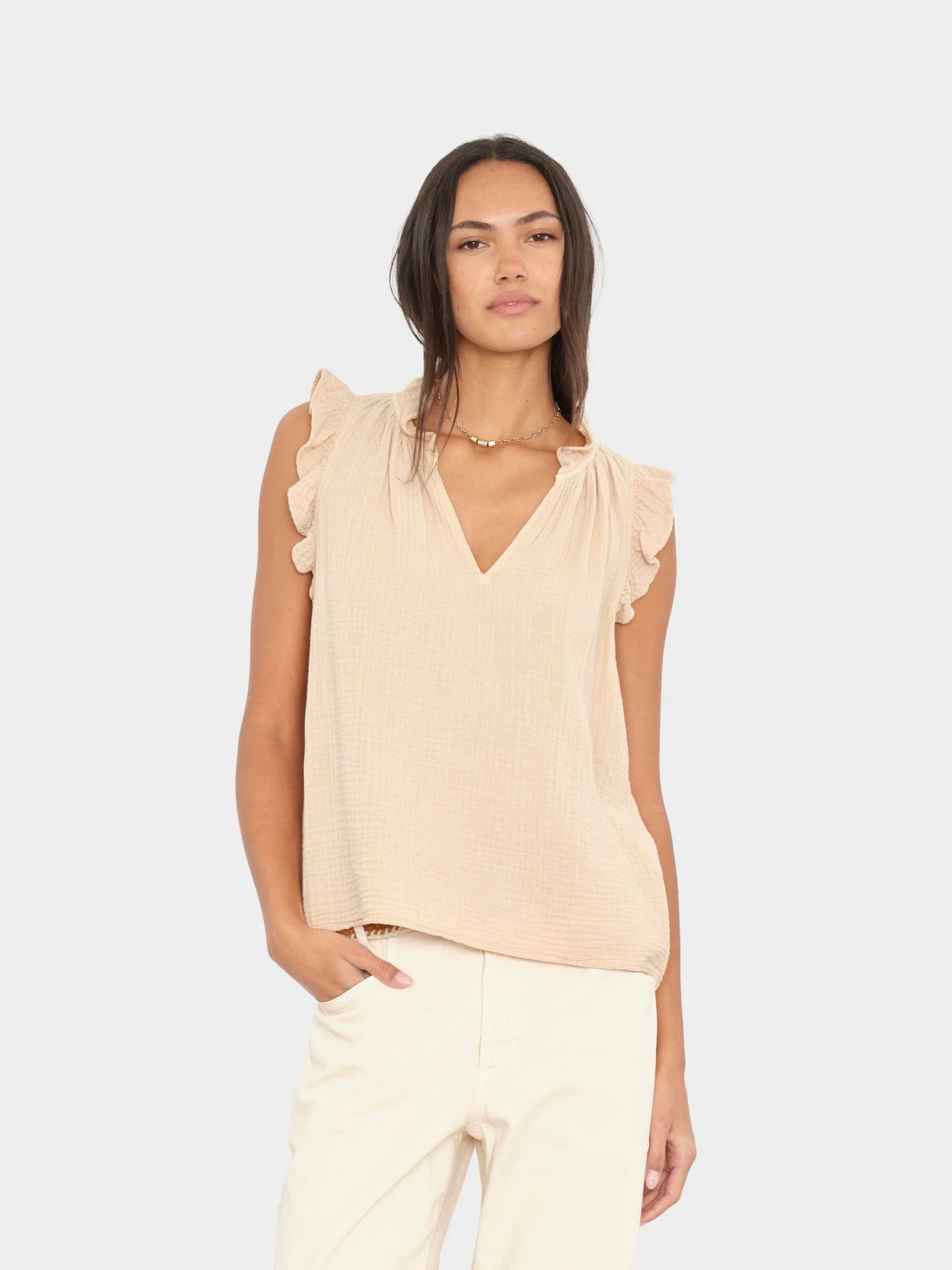 Rattan Bex Gauze Top