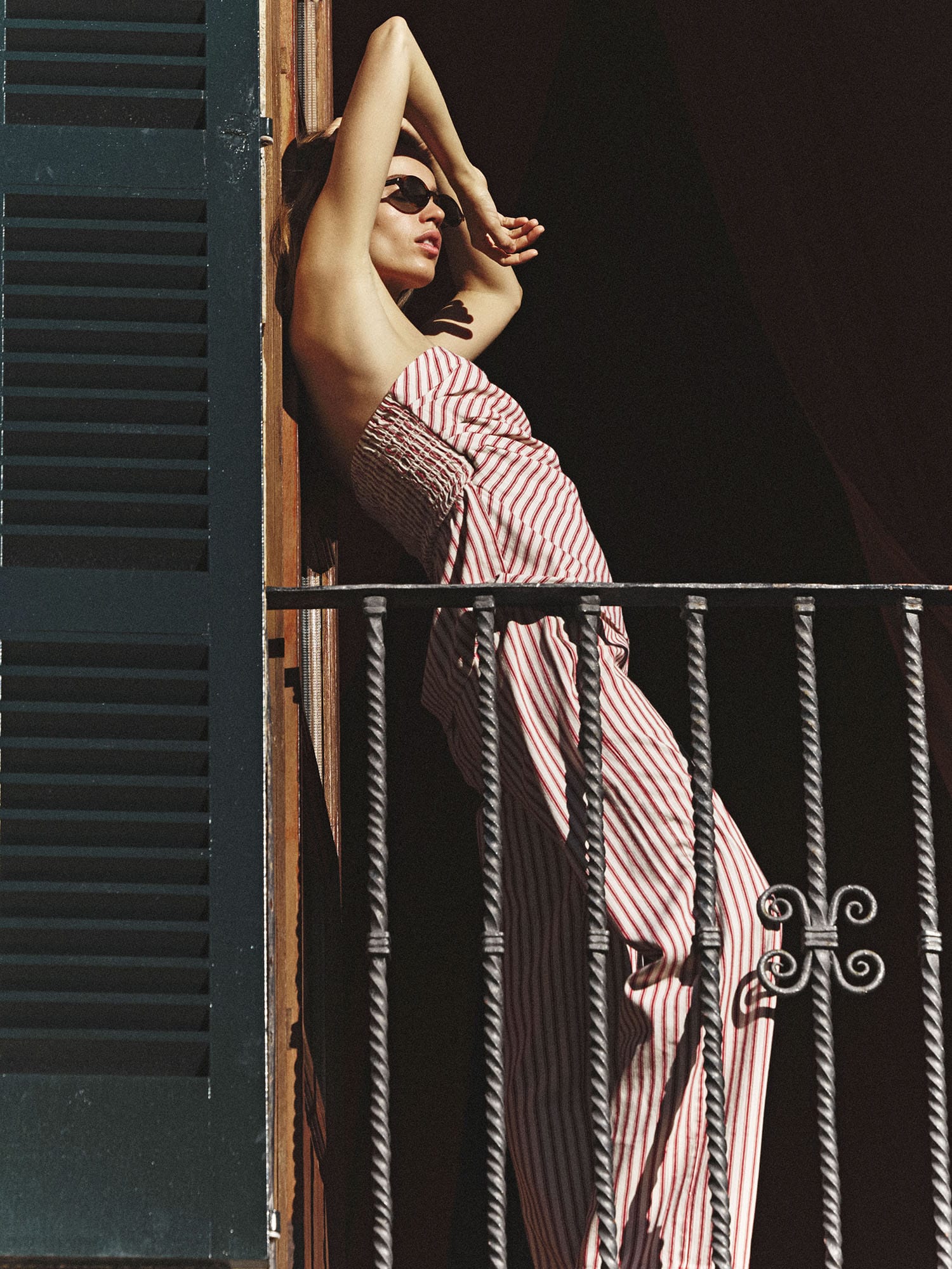 Red Clay Stripe Nora Top - Image 4