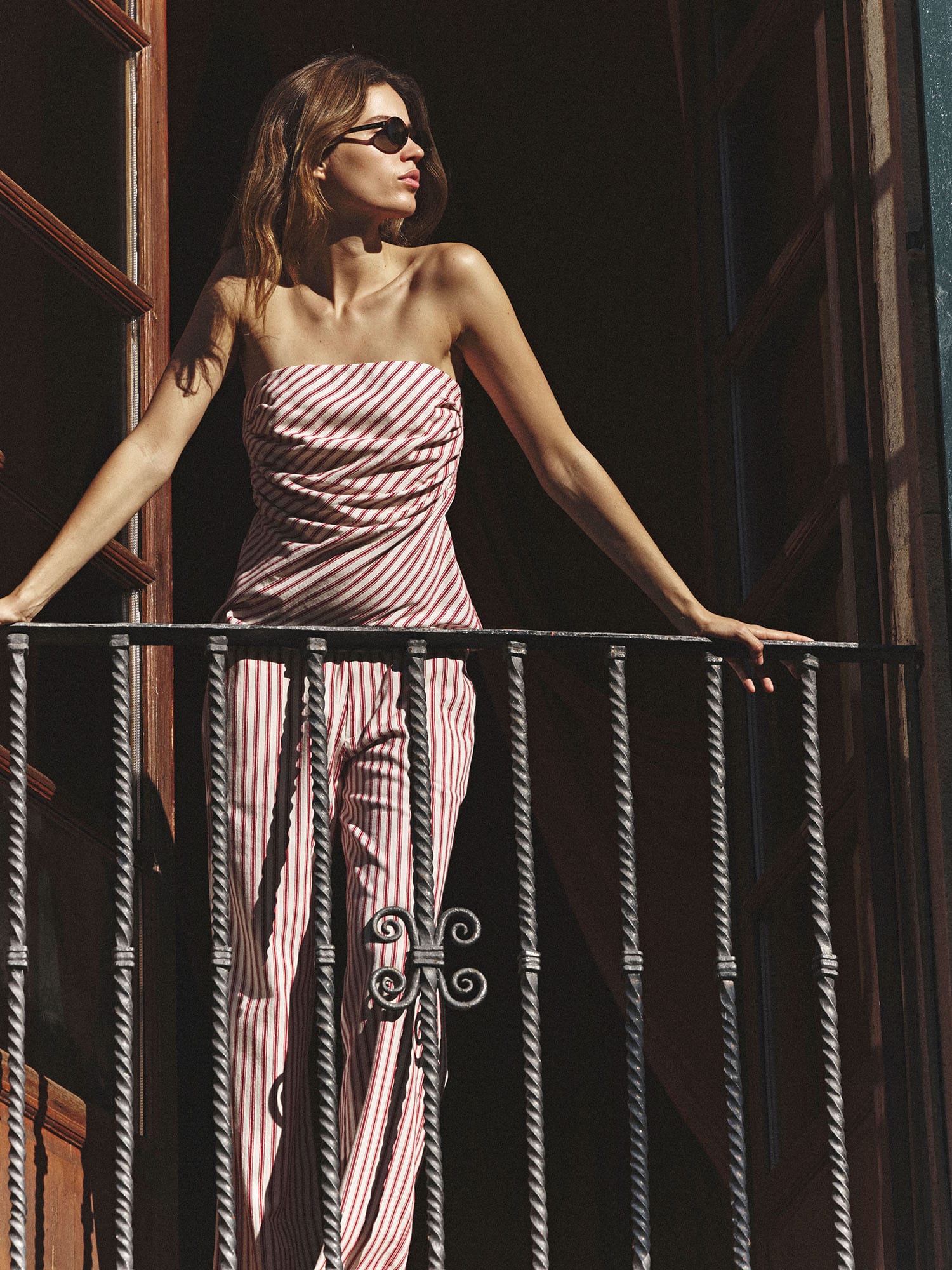 Red Clay Stripe Pascale Pant - Image 2