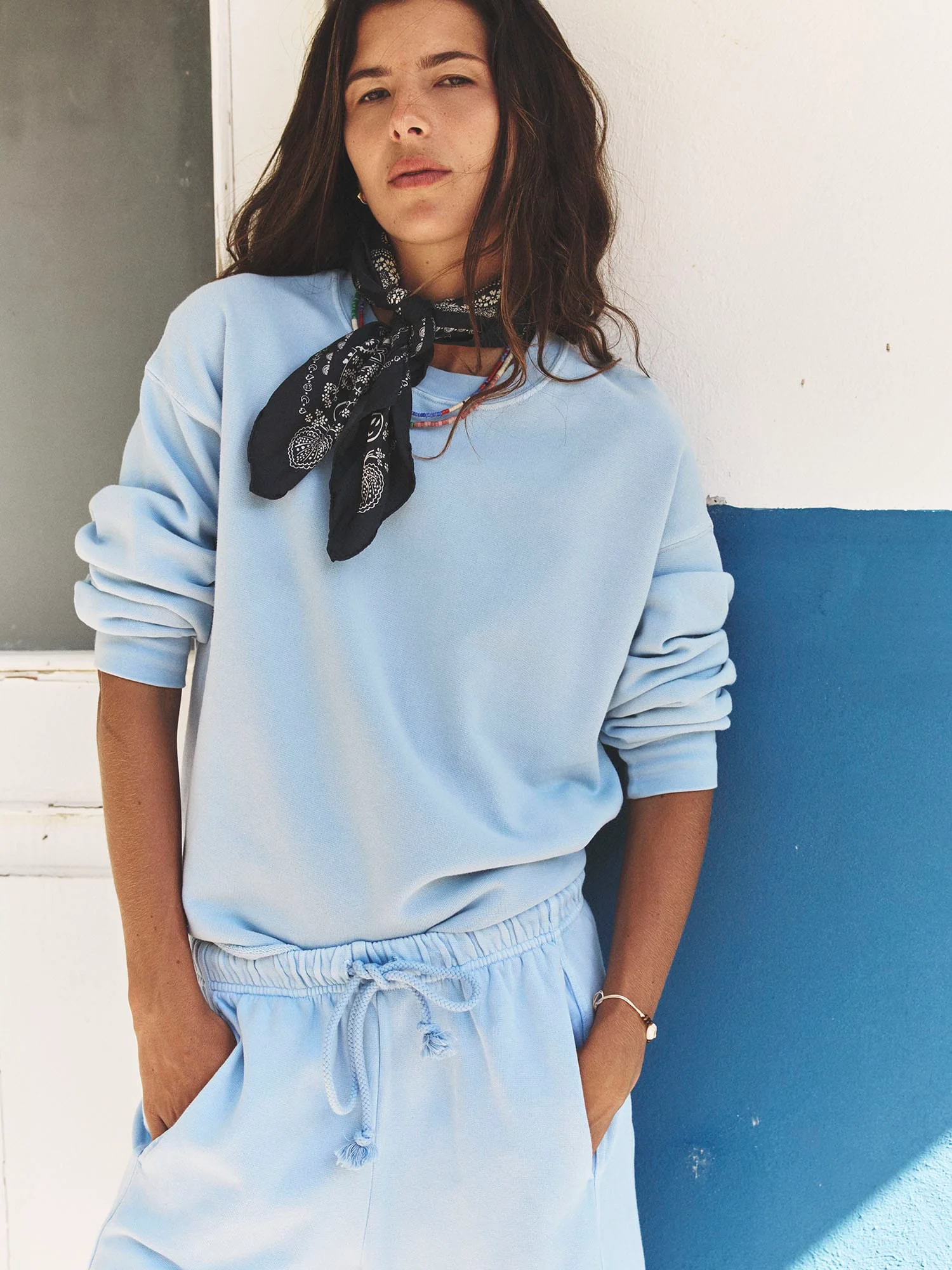 Seasalt Blue Honor Terry Sweatshirt - Image 2