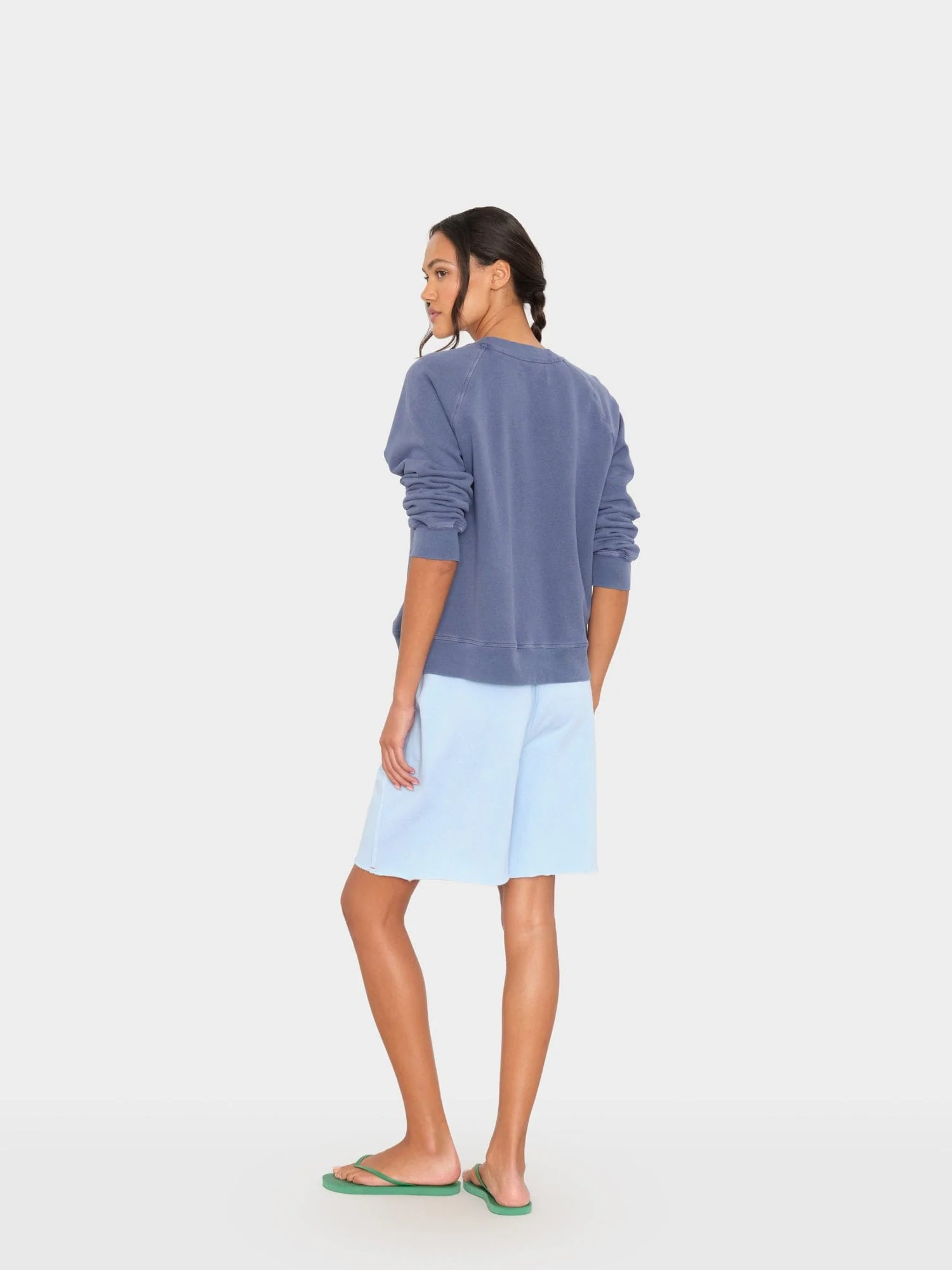 Seasalt Blue Rocco Terry Sweatshort - Image 3