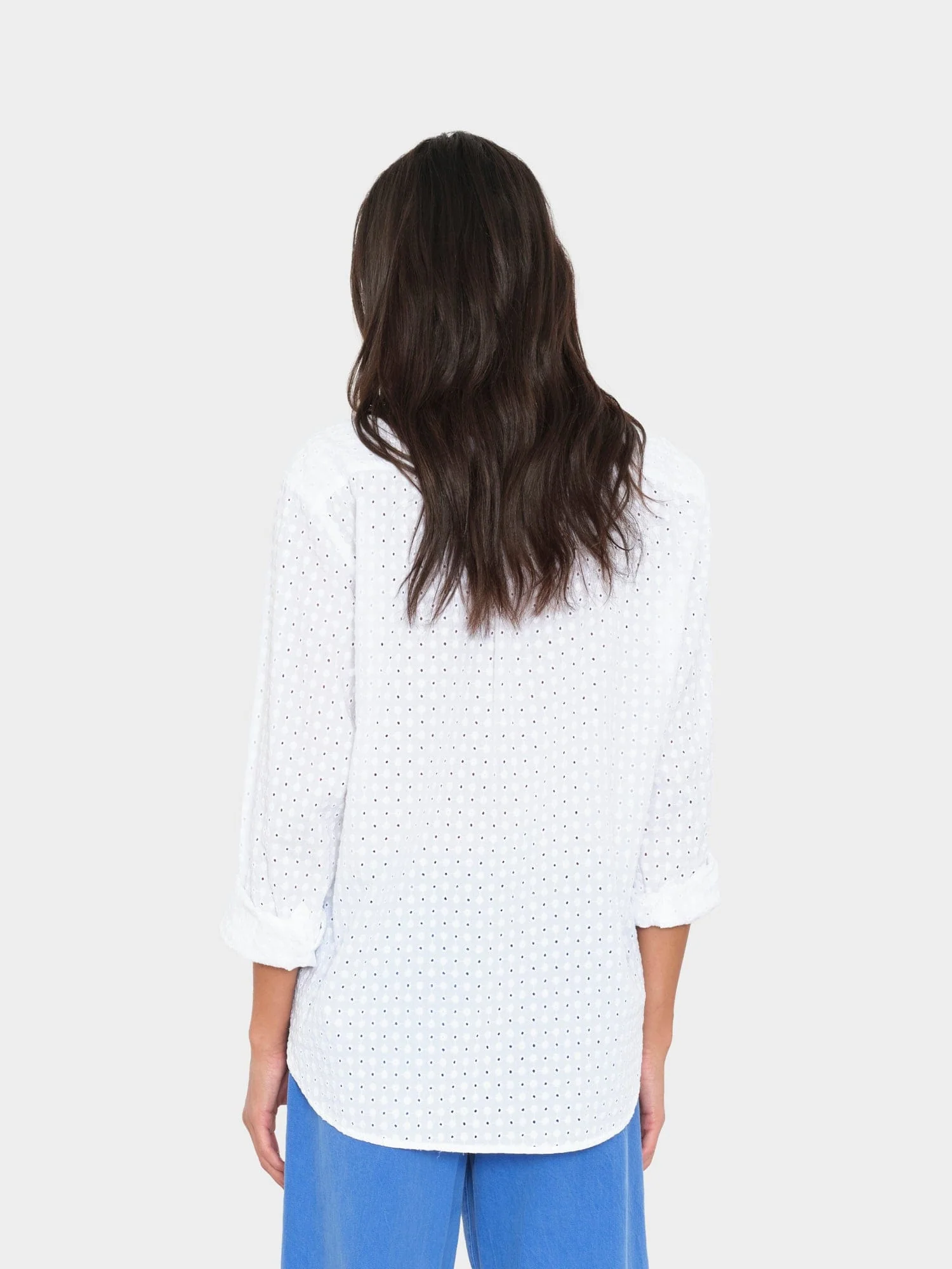White Beau Embroidered Shirt - Image 2