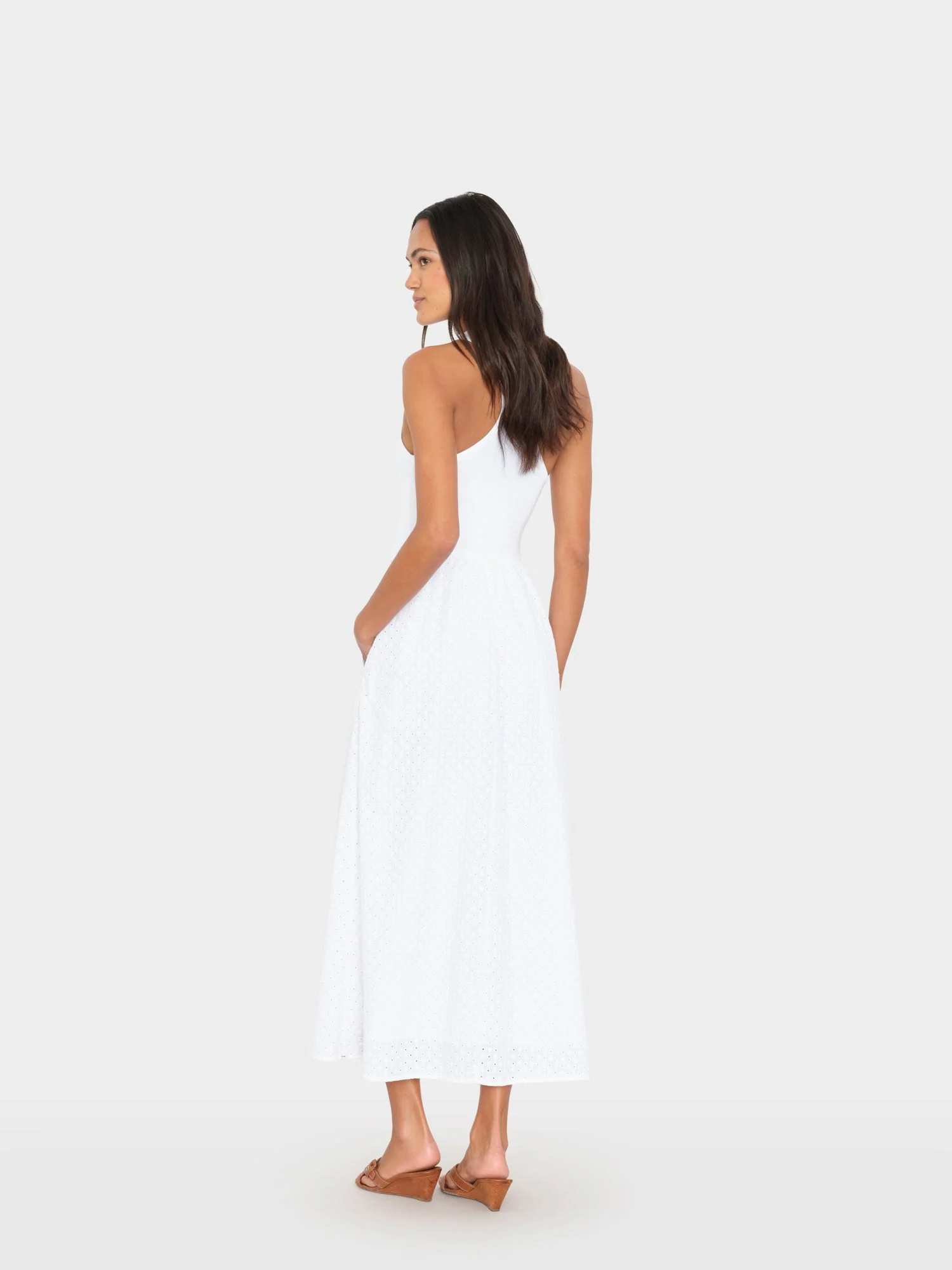 White Flynn Embroidered Dress - Image 2