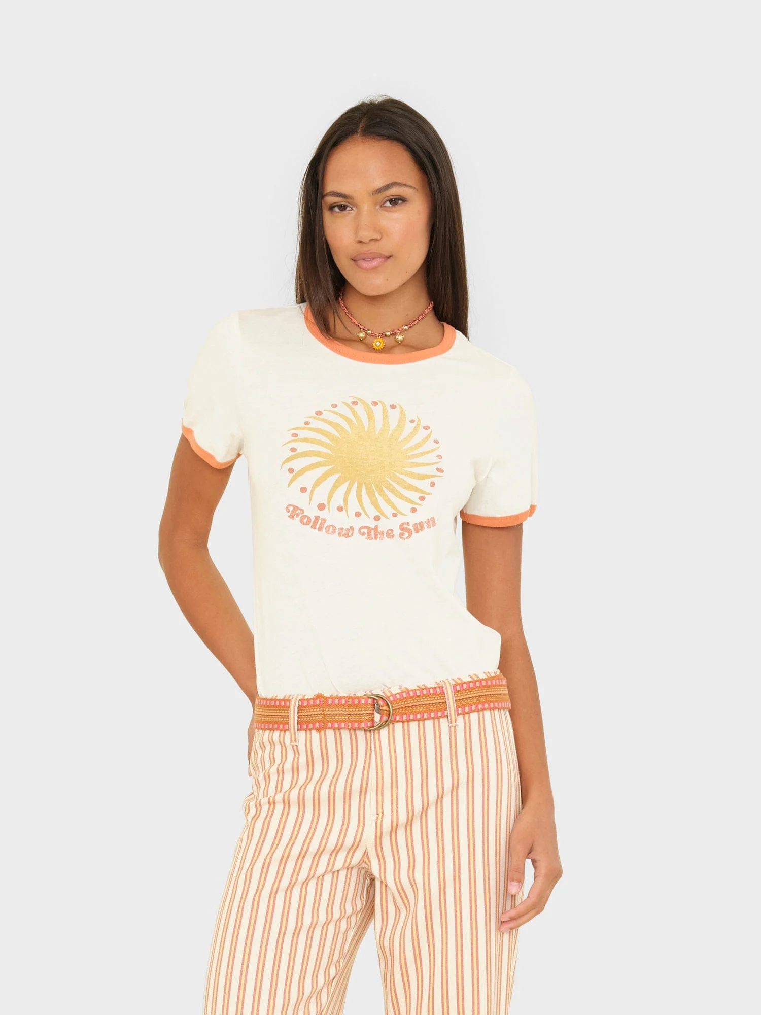 Yellow Sunrise Frankie Tee
